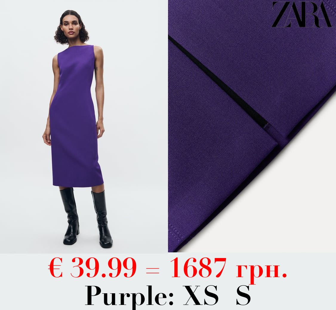 ZW COLLECTION MIDI DRESS WITH SLIT