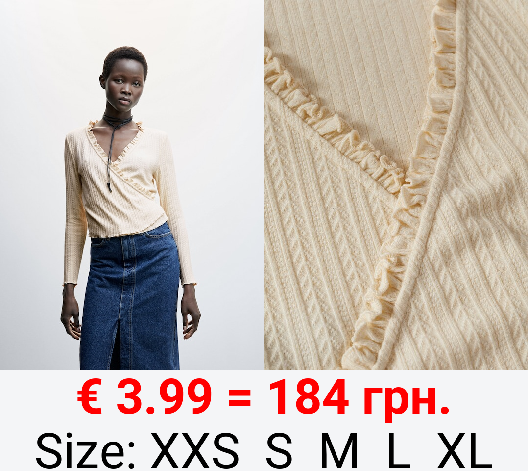 Camiseta cruzada lazo