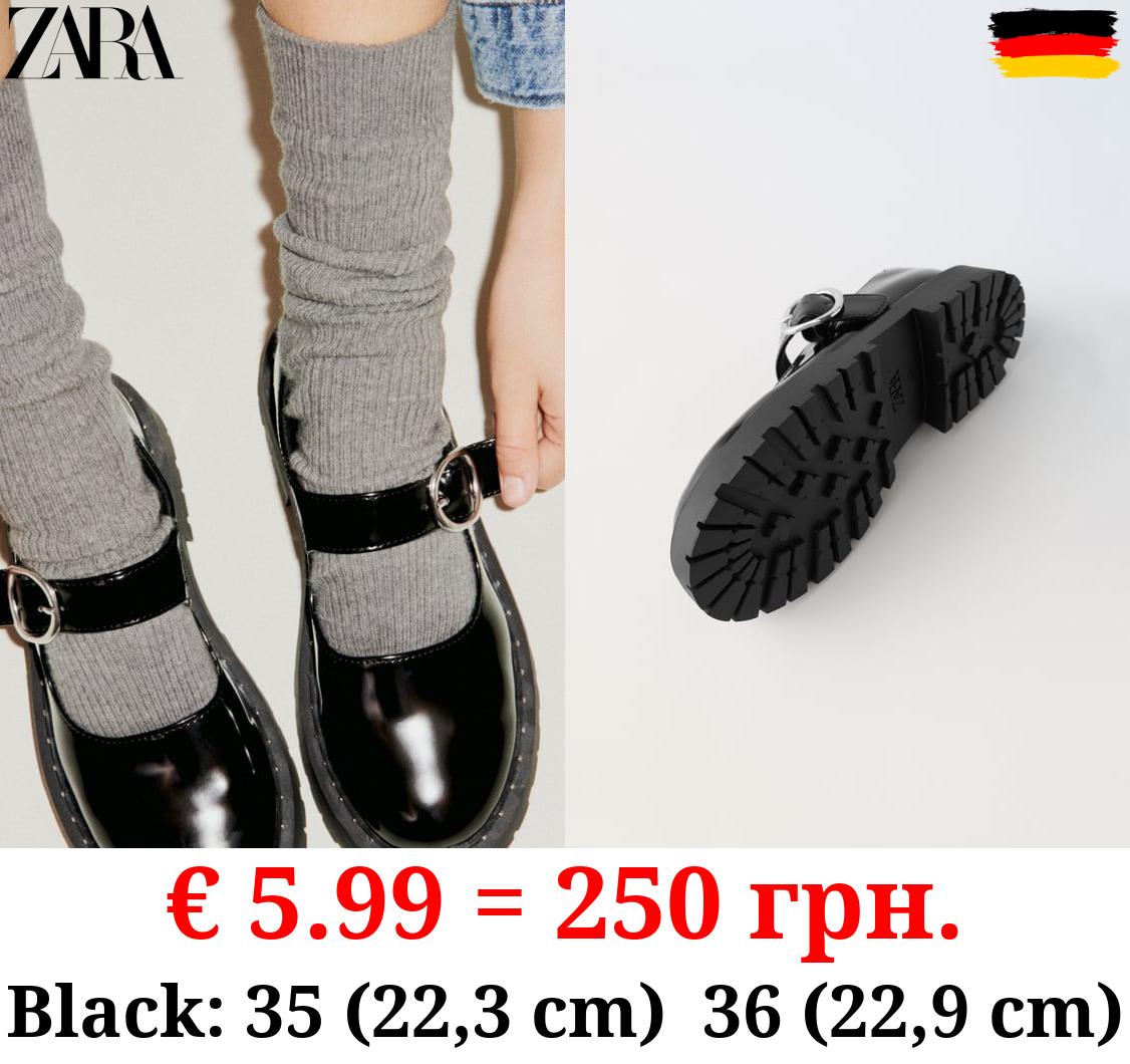 STUDDED MARY JANES WITH TRACK SOLES