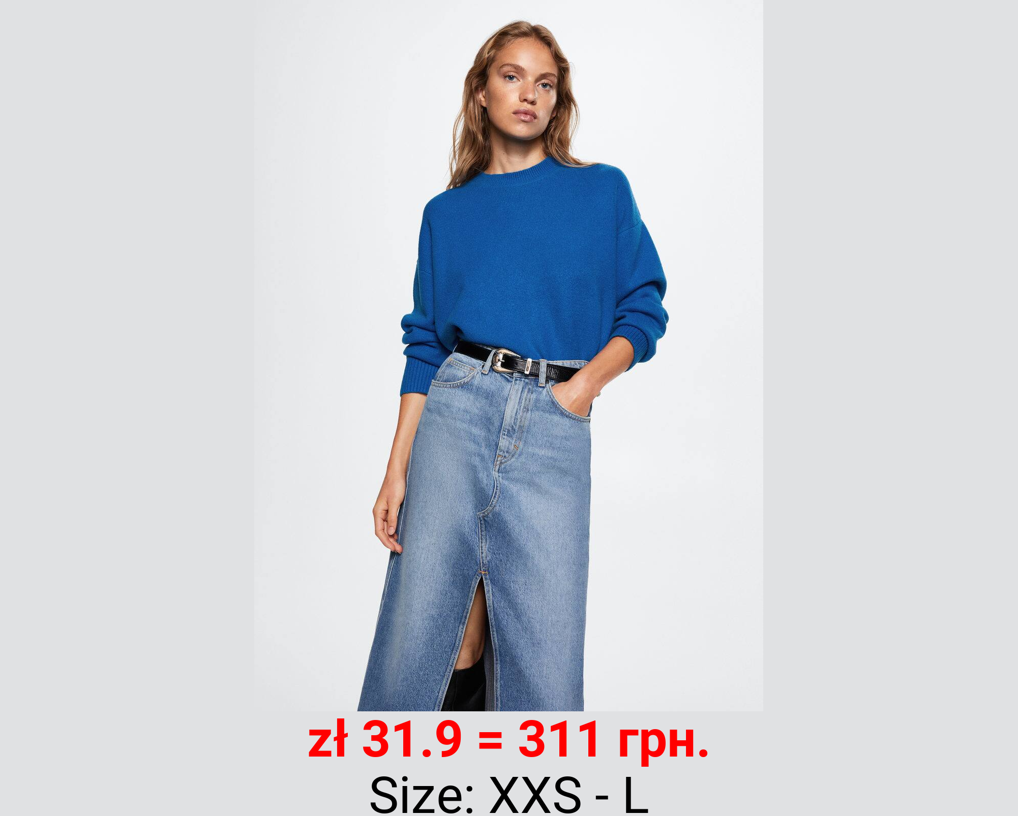 Jersey punto cuello redondo