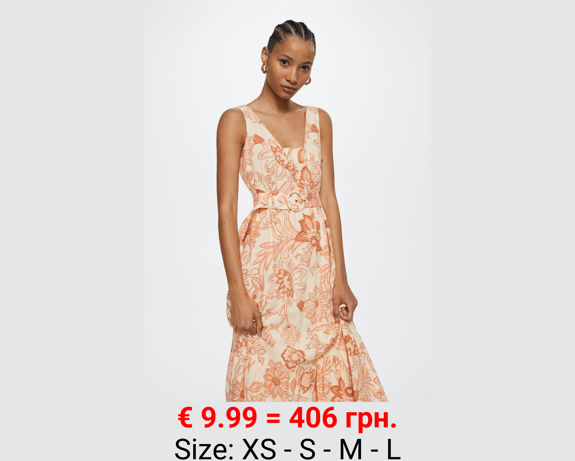 Vestido algodón estampado