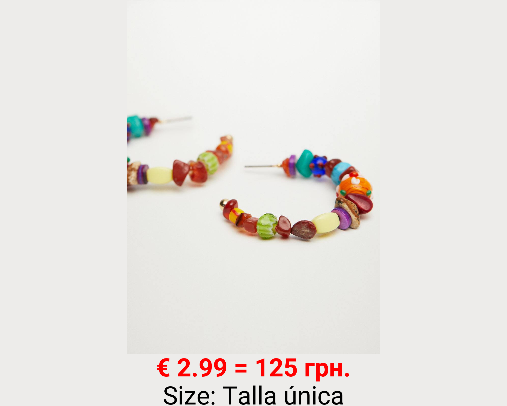 Pendientes abalorios combinados
