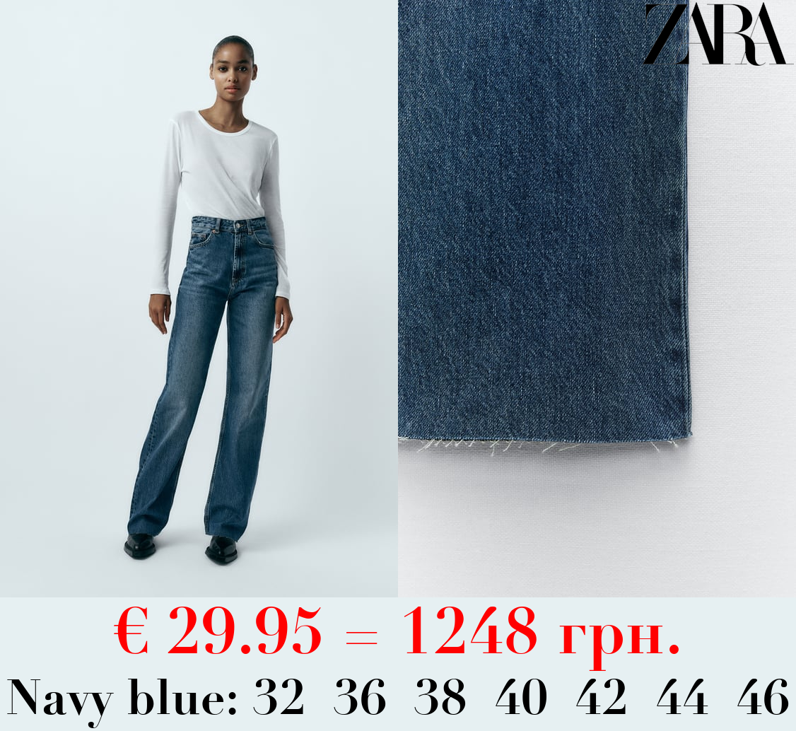 TRF HIGH-RISE WIDE-LEG JEANS