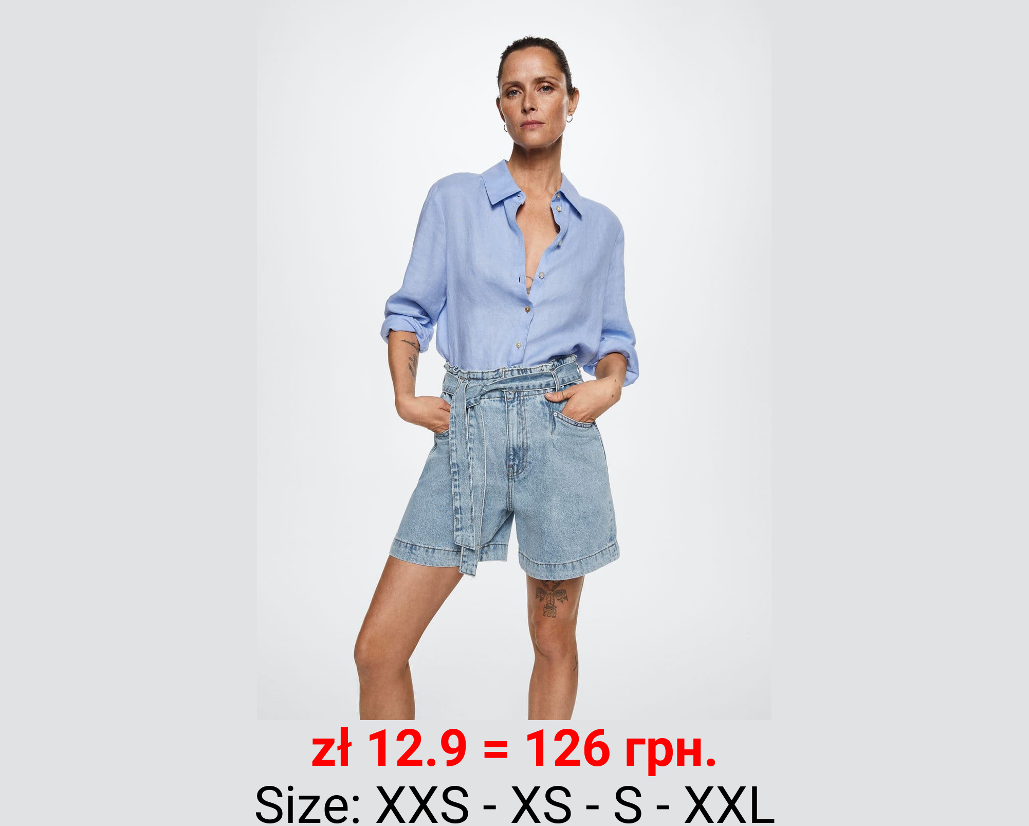 Short vaquero paperbag 