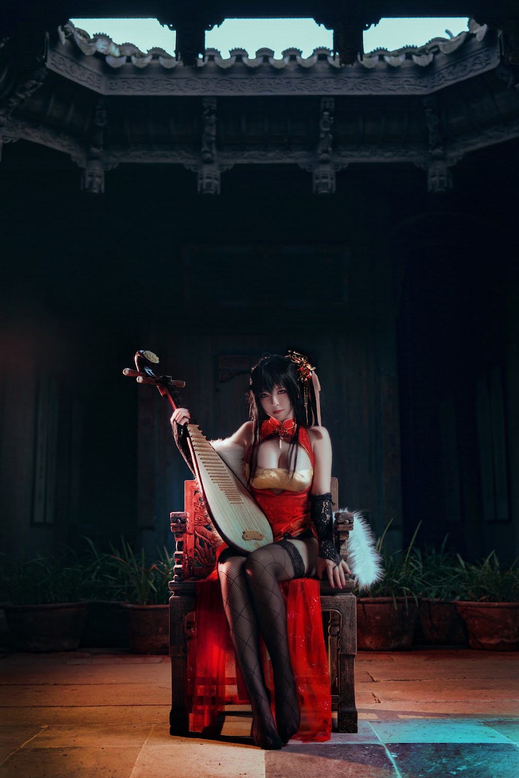 Cosplay 半半子 大凤旗袍 5