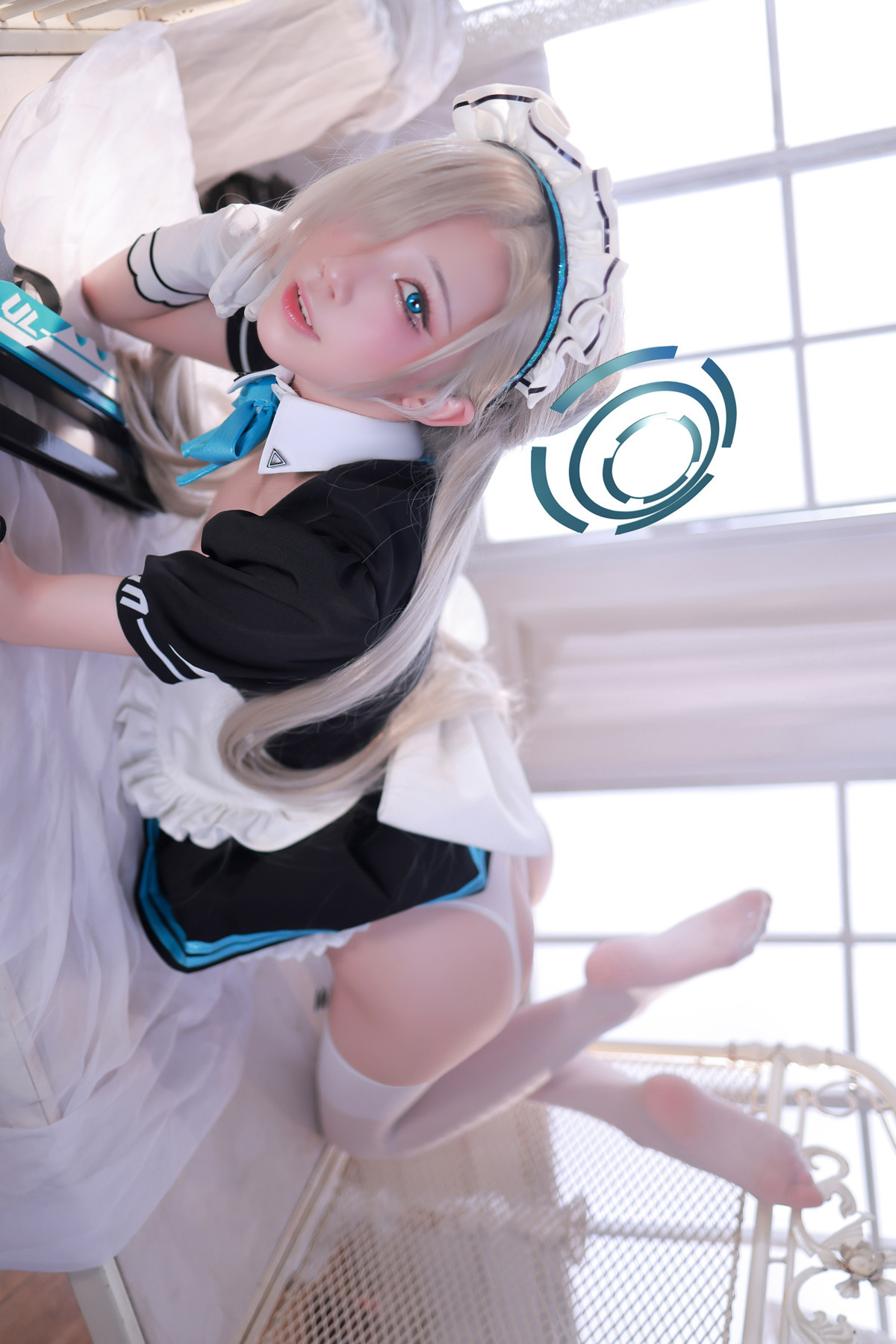 Cosplay 水淼Aqua 碧蓝档案 一之濑明日奈女仆B Set.04 4