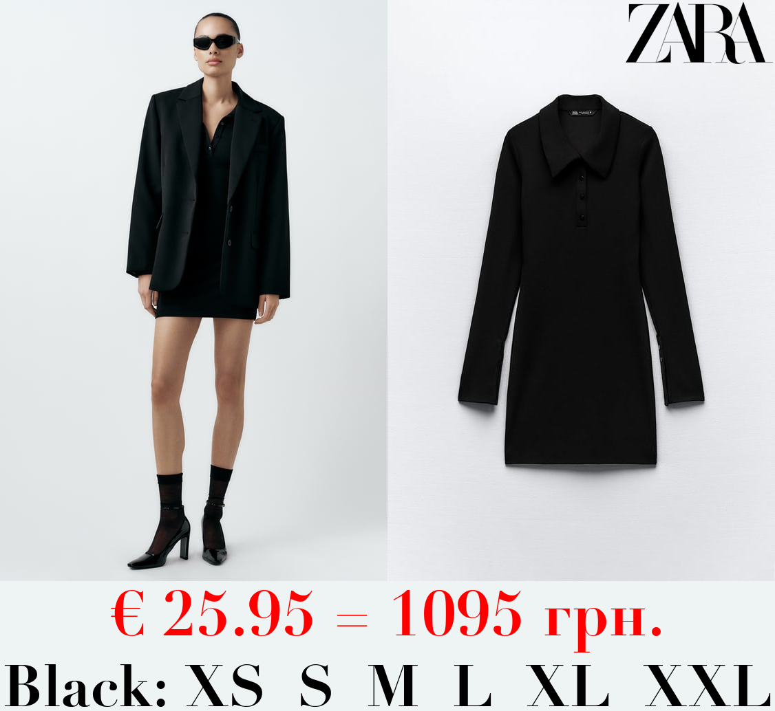 SHORT DRESS WITH SHIRT COLLAR