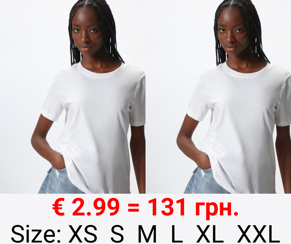 Basic round neck T-shirt