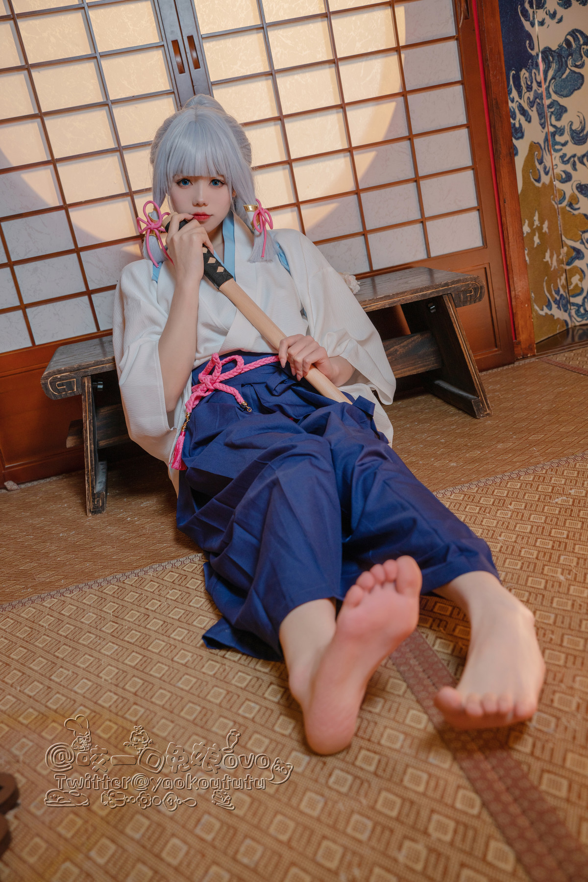 Cosplay 黏黏团子兔 绫华的小憩 2