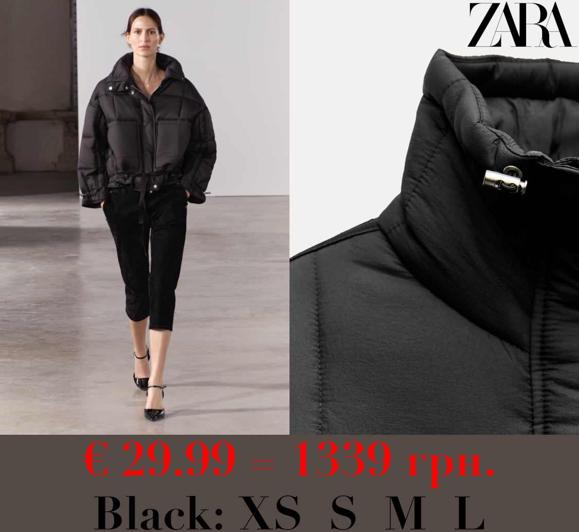 ZW COLLECTION WATER-REPELLENT QUILTED NYLON ANORAK