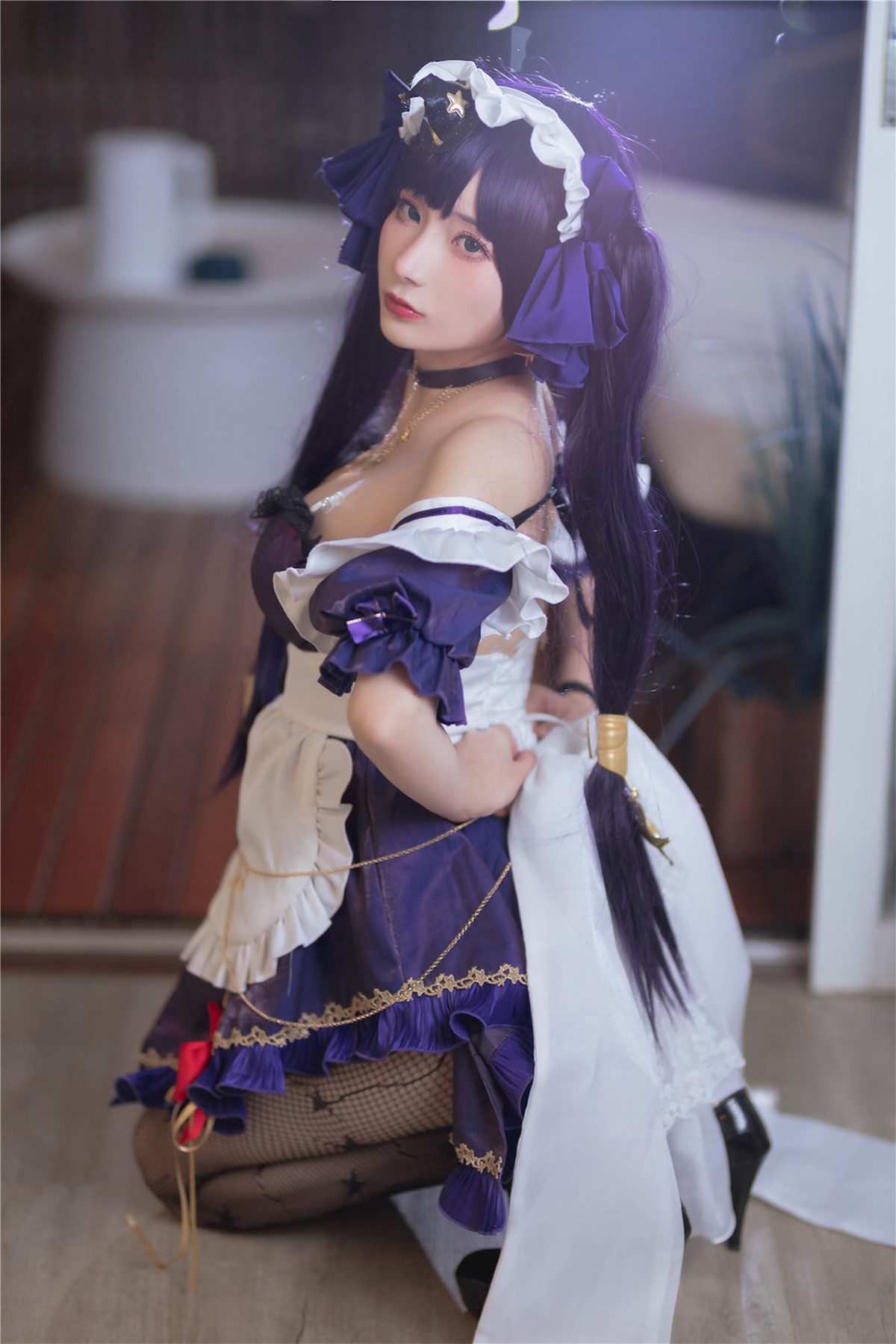 Cosplay 是三不是世 原神莫娜女仆 9