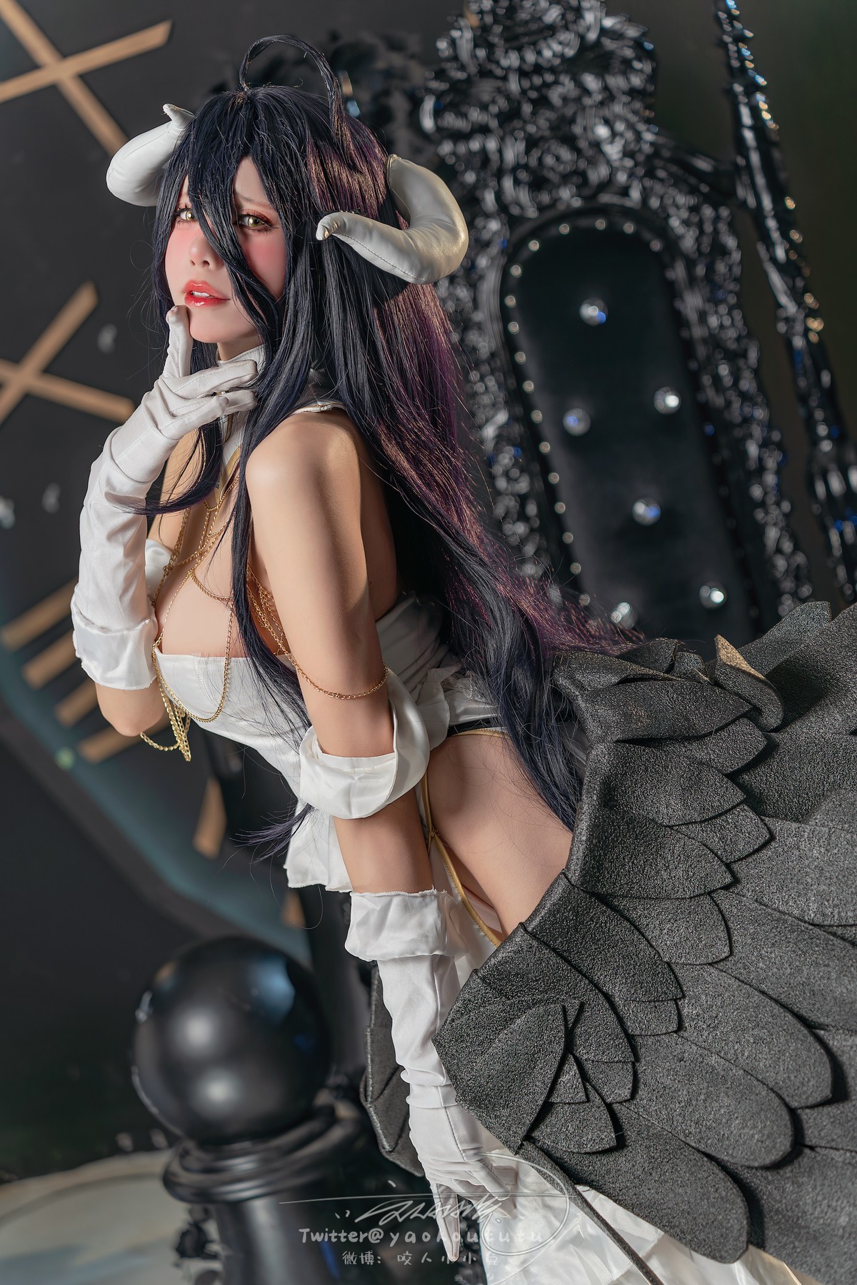 Cosplay 黏黏团子兔 魅魔之耻 雅儿贝德 & Tell Me 18
