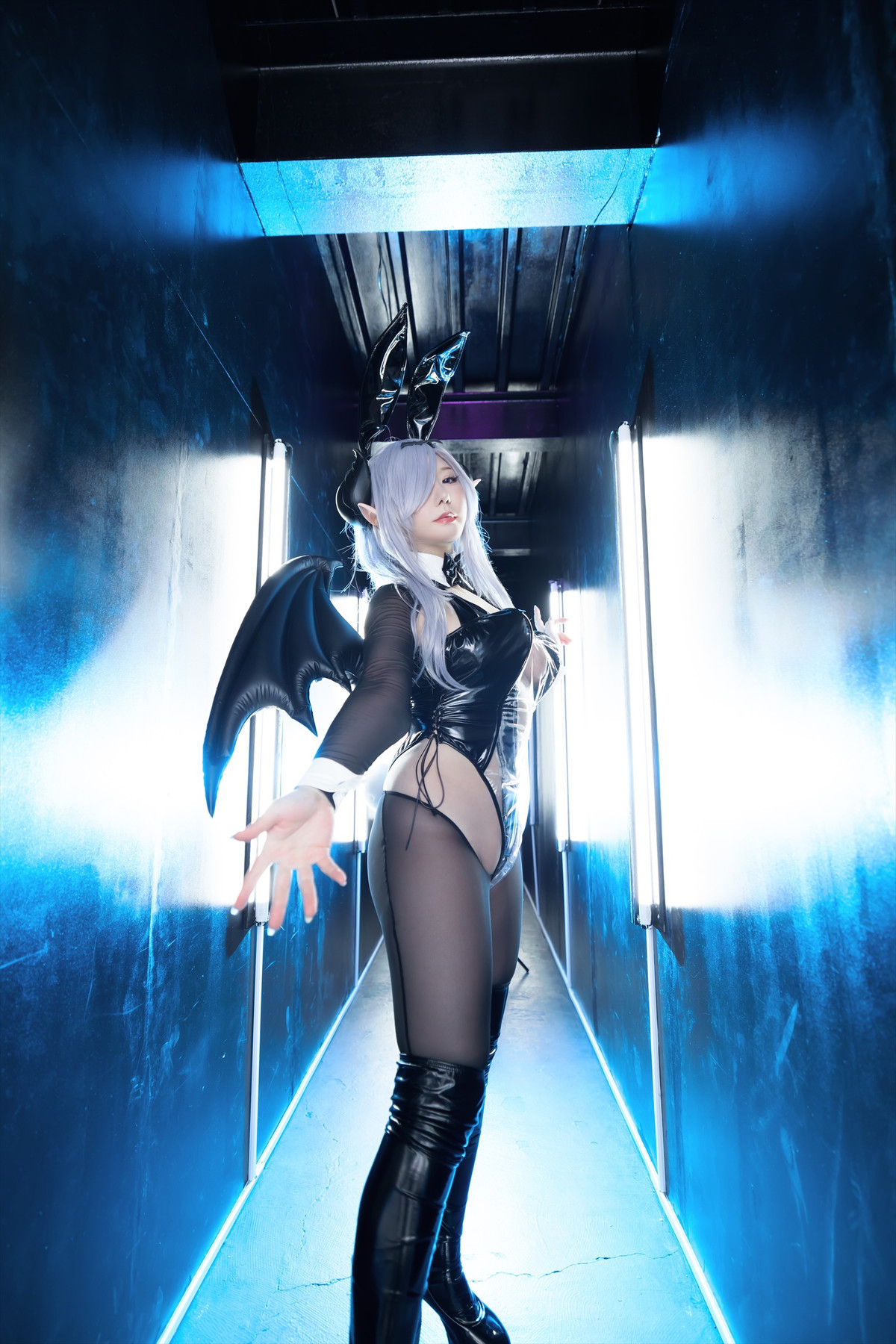 Cosplay SAKUサク See-through Bunny Succubus Set.02 28