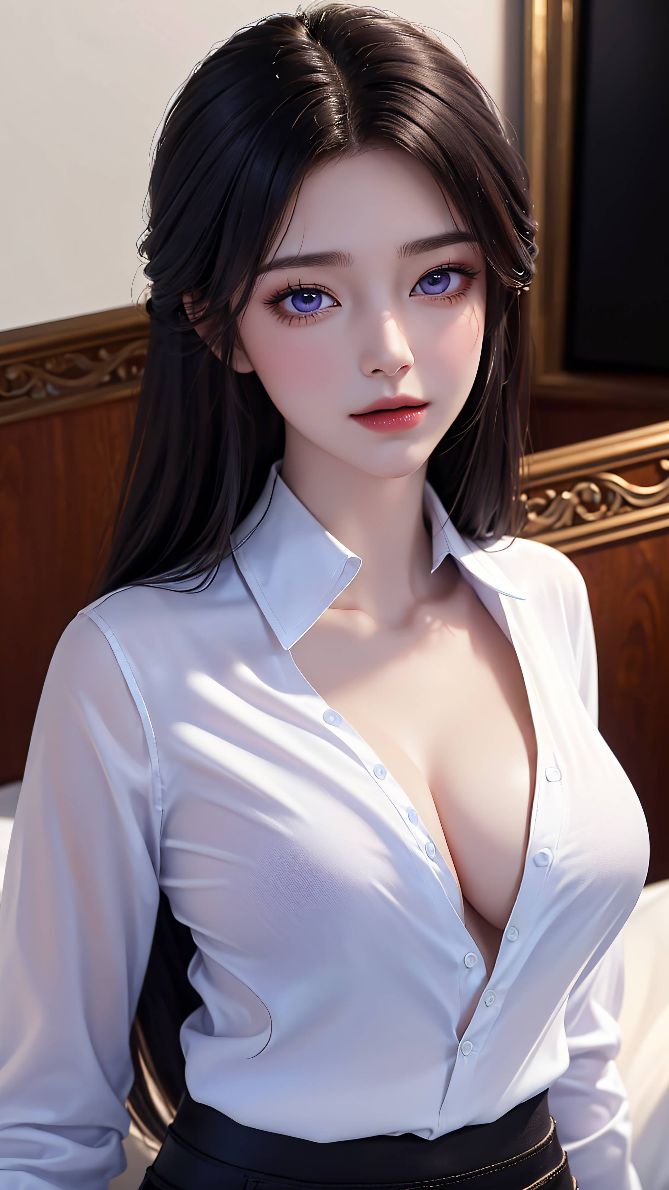 图片[67]-完美世界-月婵 白色衬衫-六色网