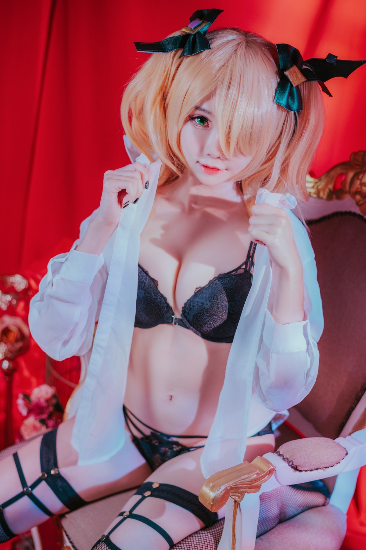 Cosplay Sally多啦雪 Fischl Gothic Lingerie 3