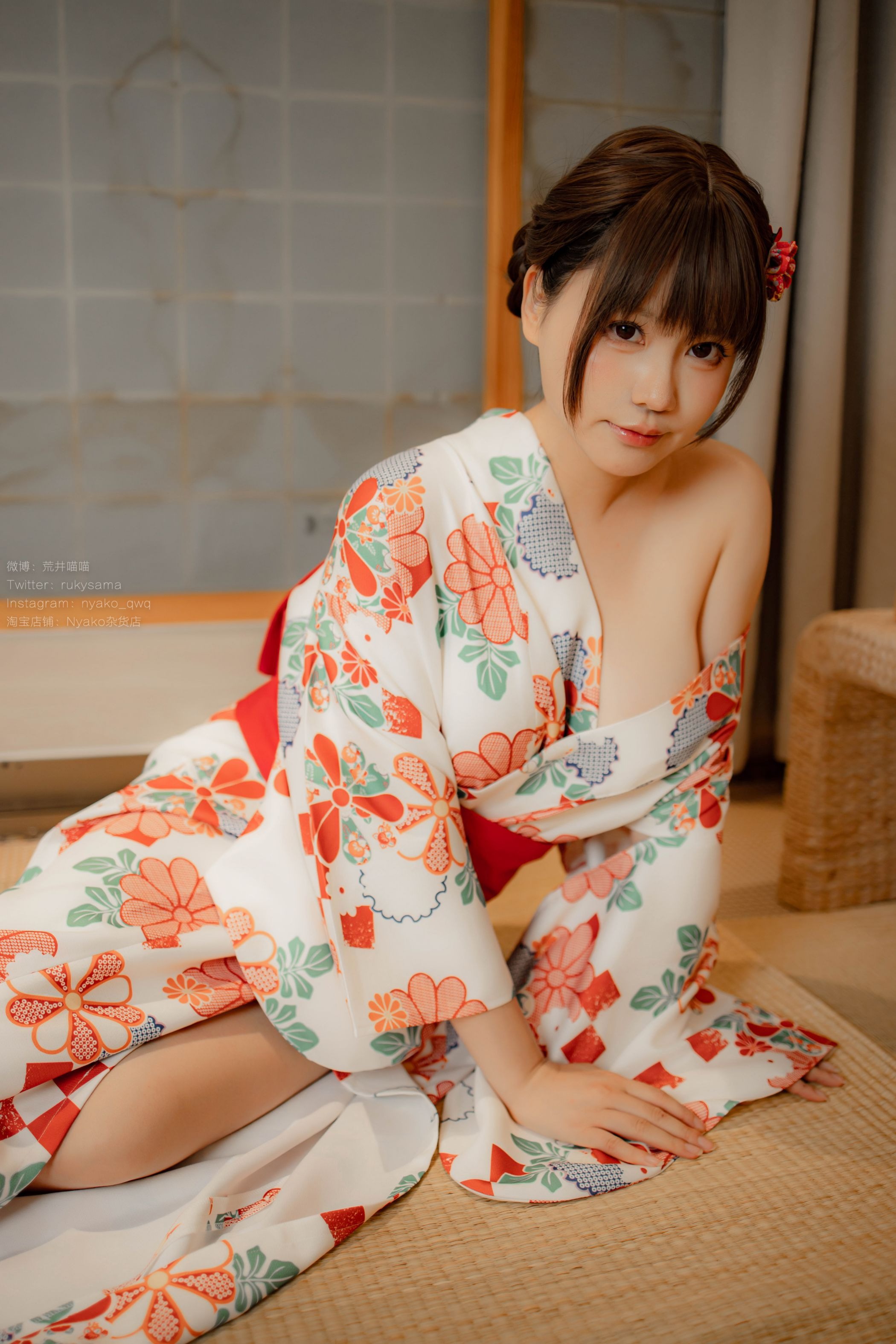 喵子Nyako #Nyako喵子 电子版41 和风烂漫 浴衣 18