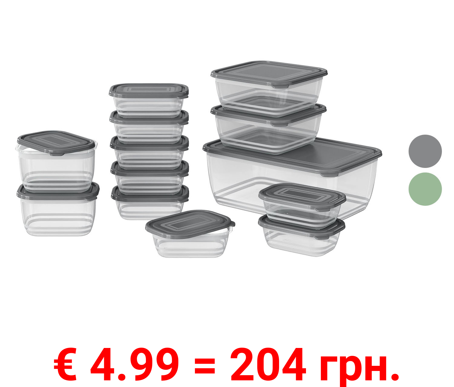 ERNESTO® Frischhalteboxen, 13-teilig