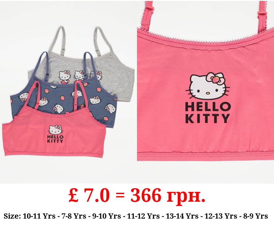 Hello Kitty Strawberry Crop Tops 3 Pack