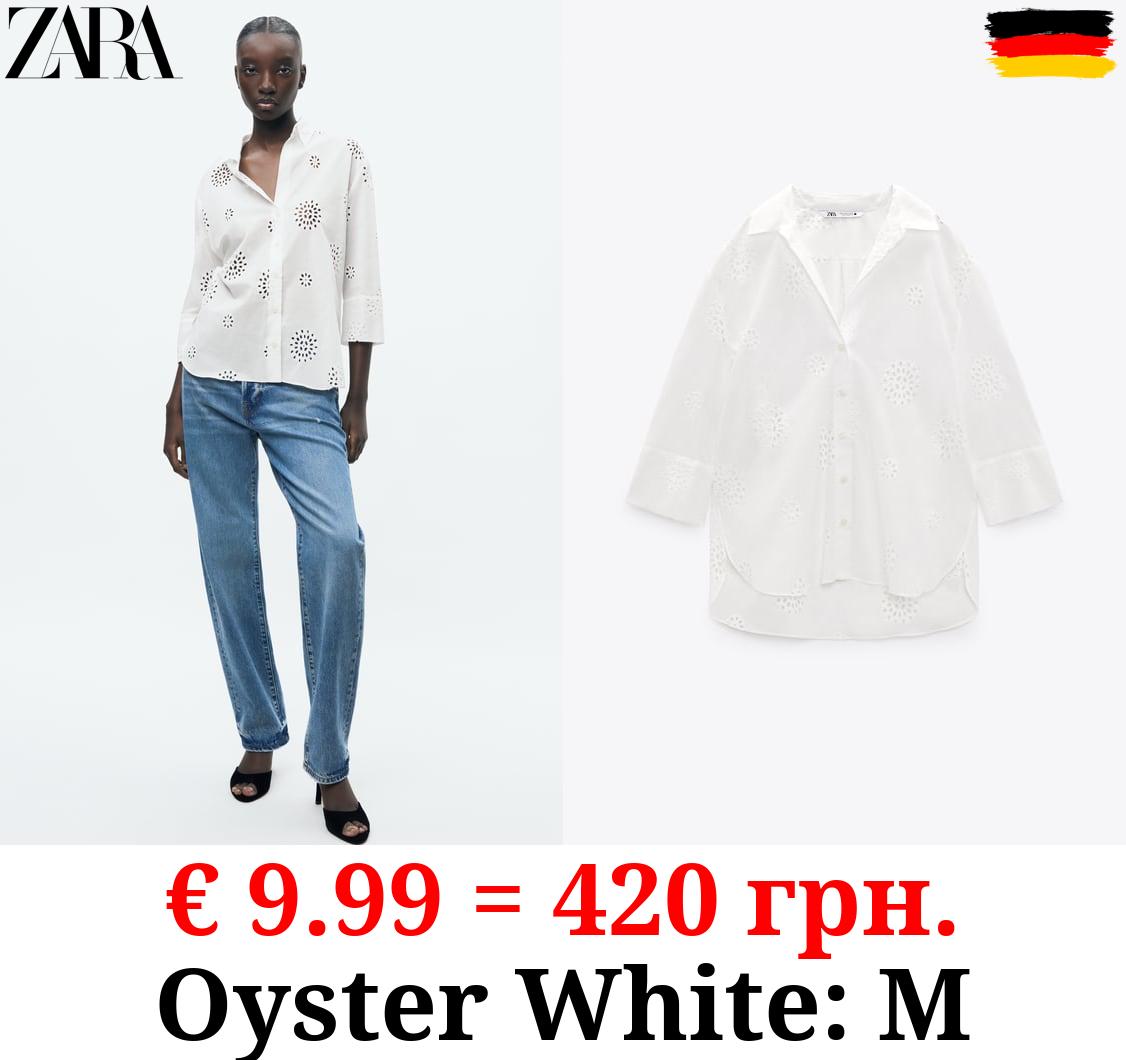 SHIRT WITH CUTWORK EMBROIDERY