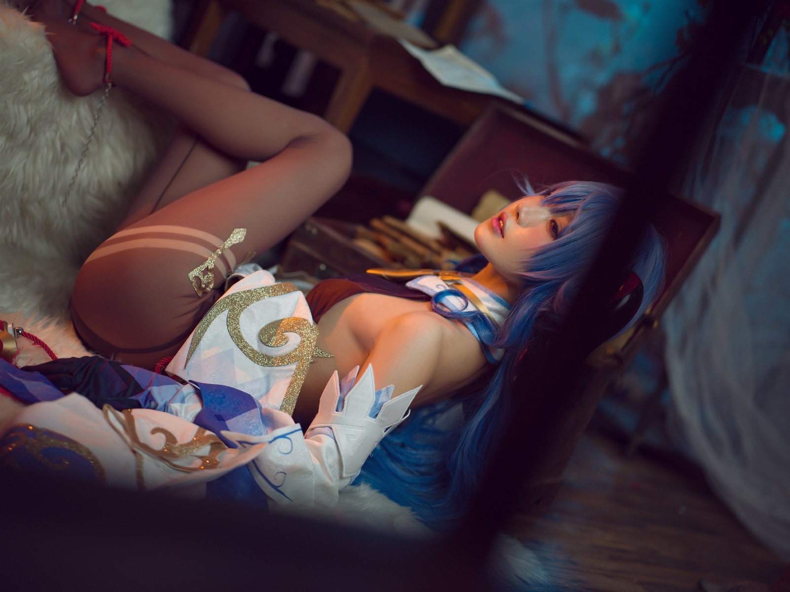 阿包也是兔娘 Cosplay 舰长 原神甘雨 21