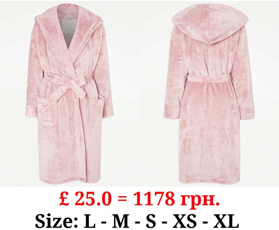 Pink Plush Dressing Gown