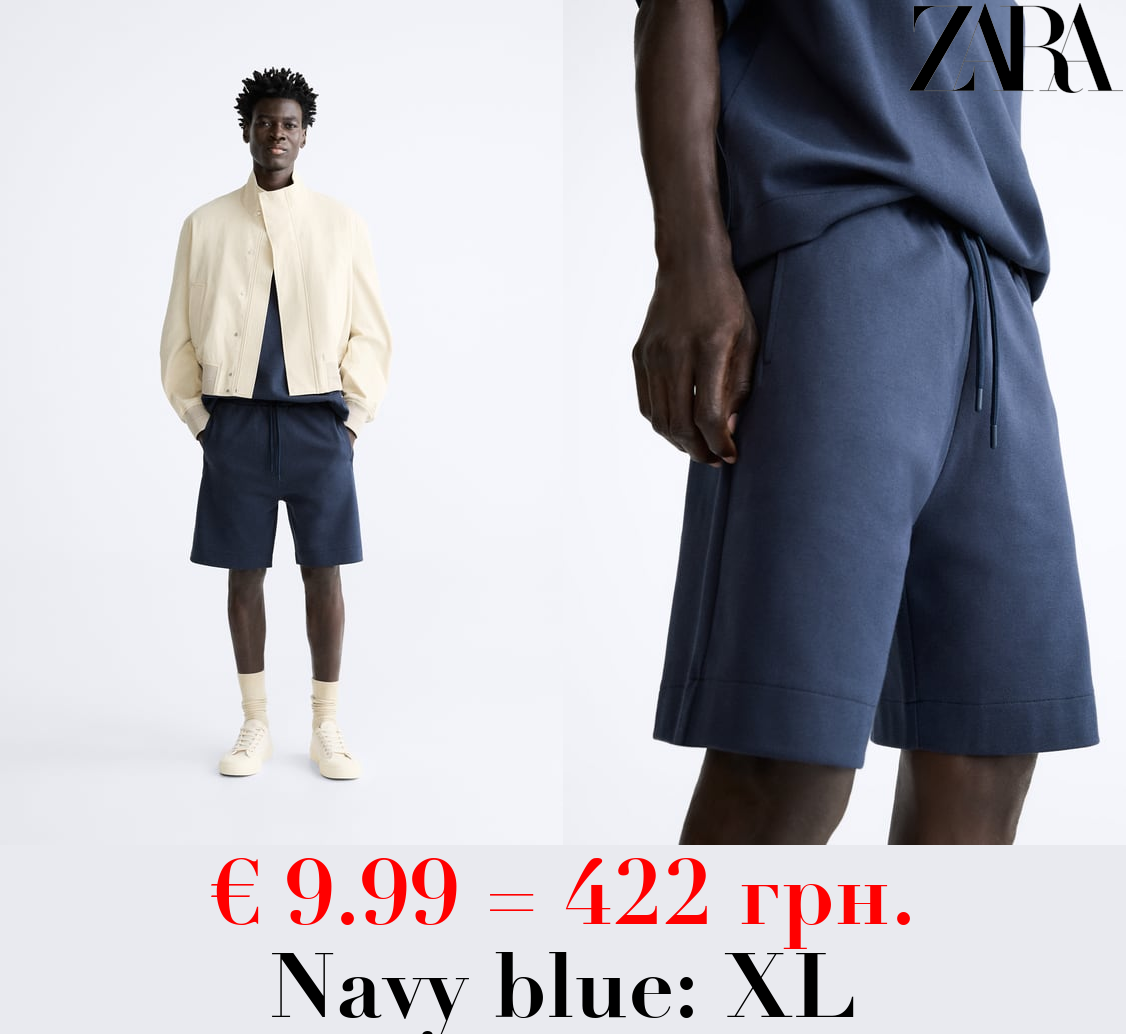 COMPACT JOGGER BERMUDA SHORTS