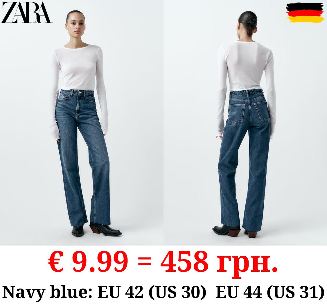 TRF HIGH-RISE WIDE-LEG JEANS