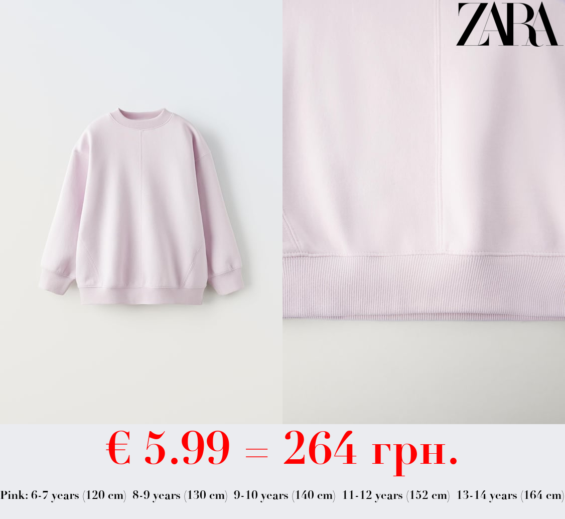 BASIC PLUSH SWEATSHIRT