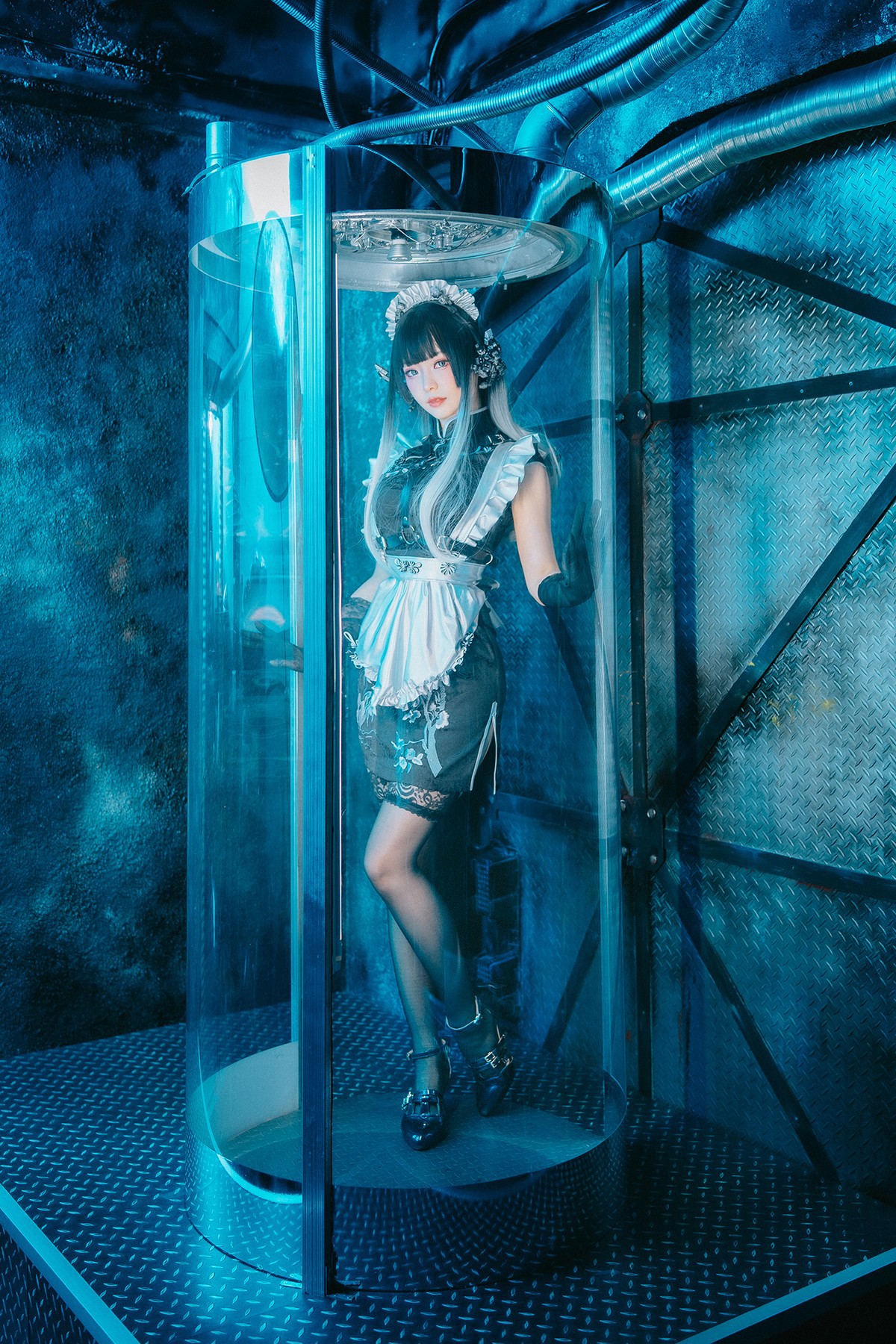 Cosplay ElyEE子 賽博女僕 Melanite黑榴石 4