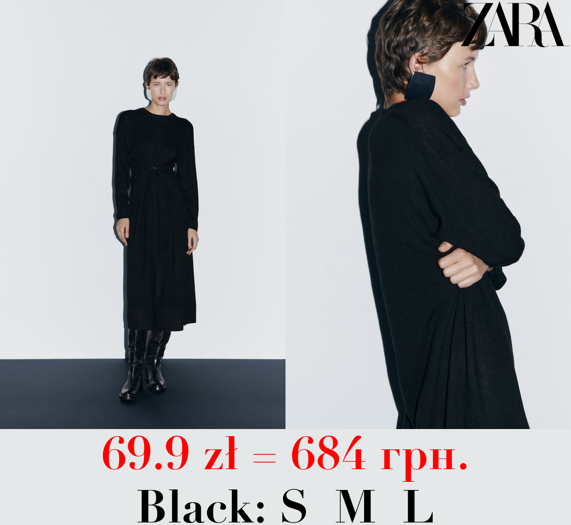 MULTIWAY KNIT DRESS WITH BUTTON