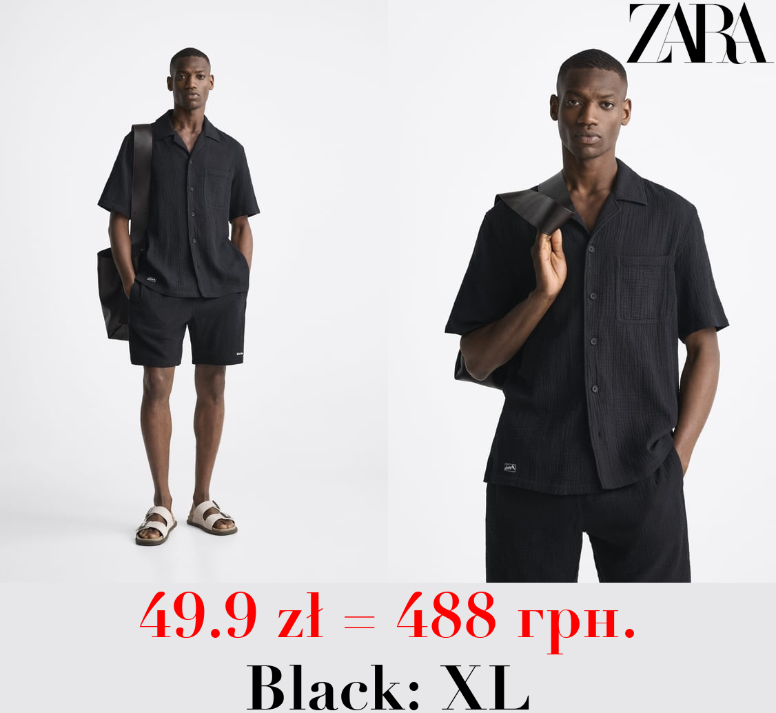 CREASED-EFFECT SHIRT