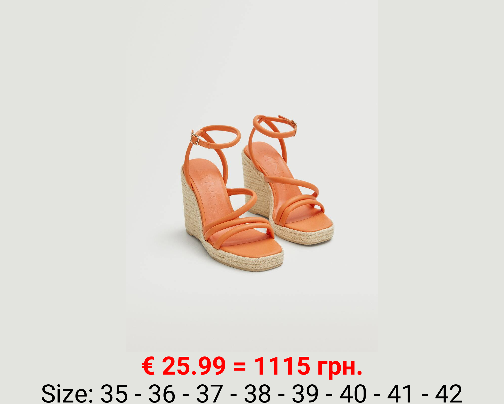 Sandalia cuña tiras