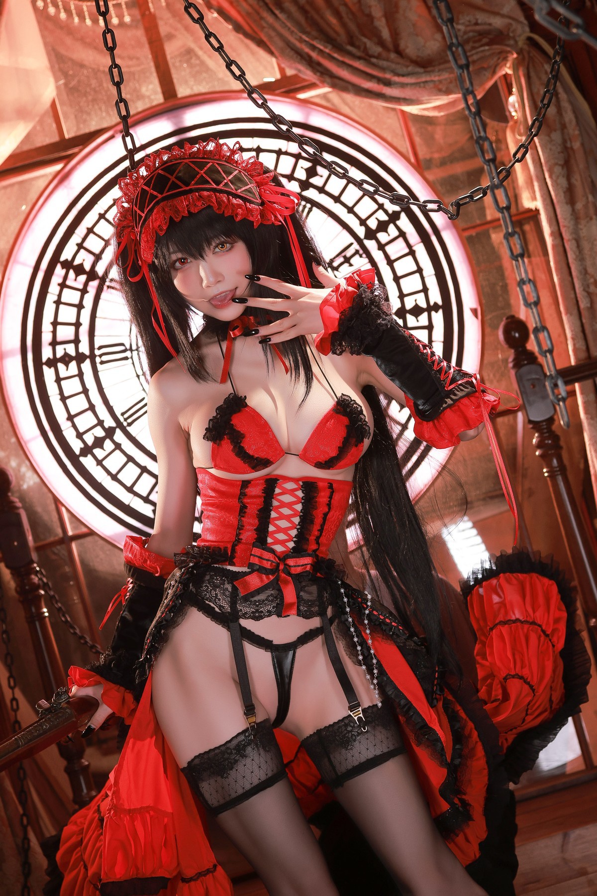 水淼aqua Cosplay 时崎狂三 81