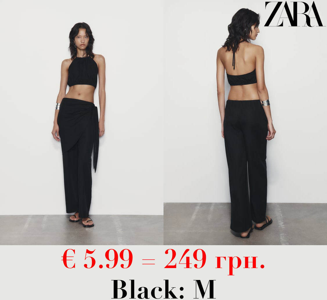 WRAP TROUSERS WITH TIES