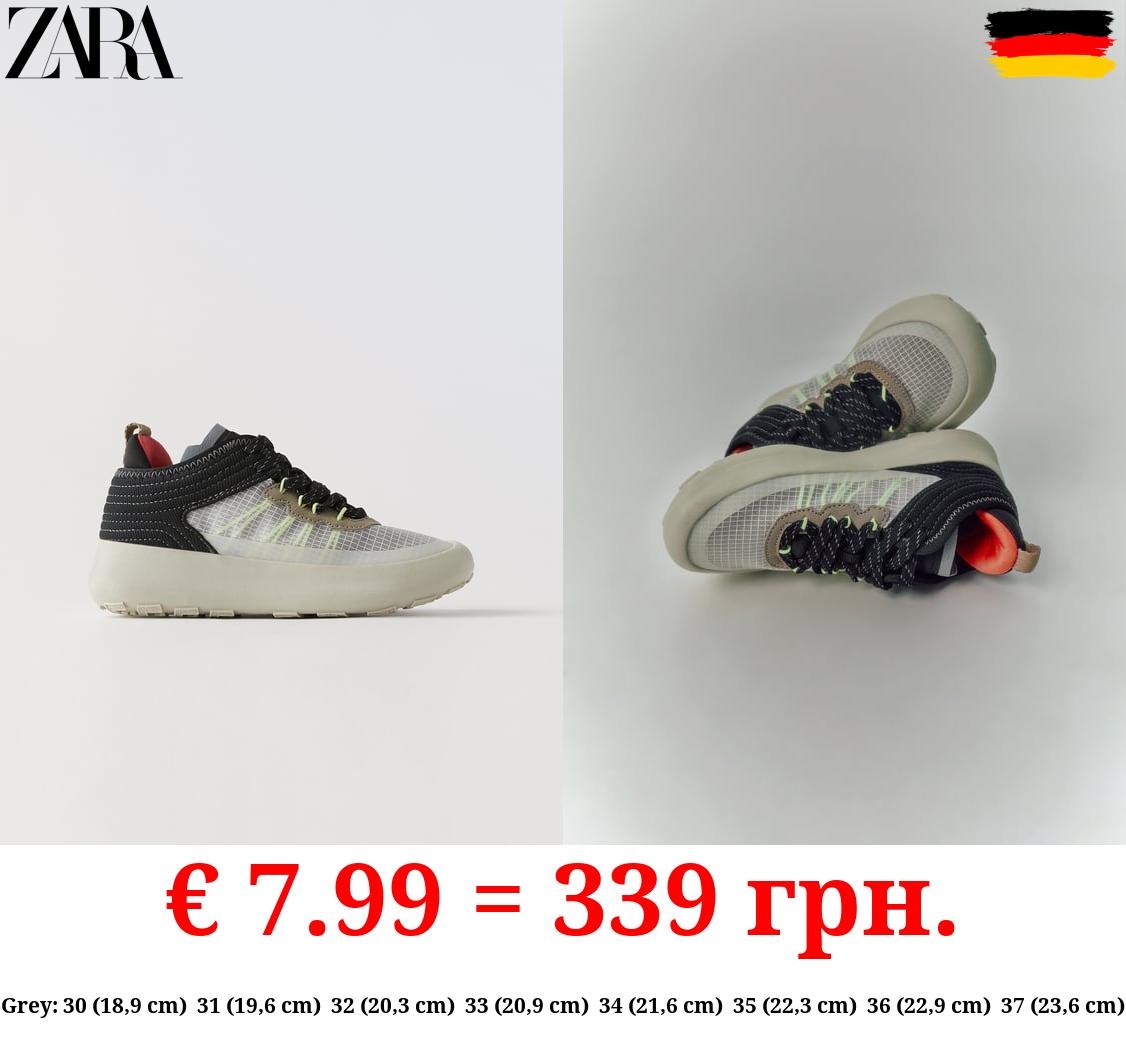 MESH HIGH-TOP SNEAKERS