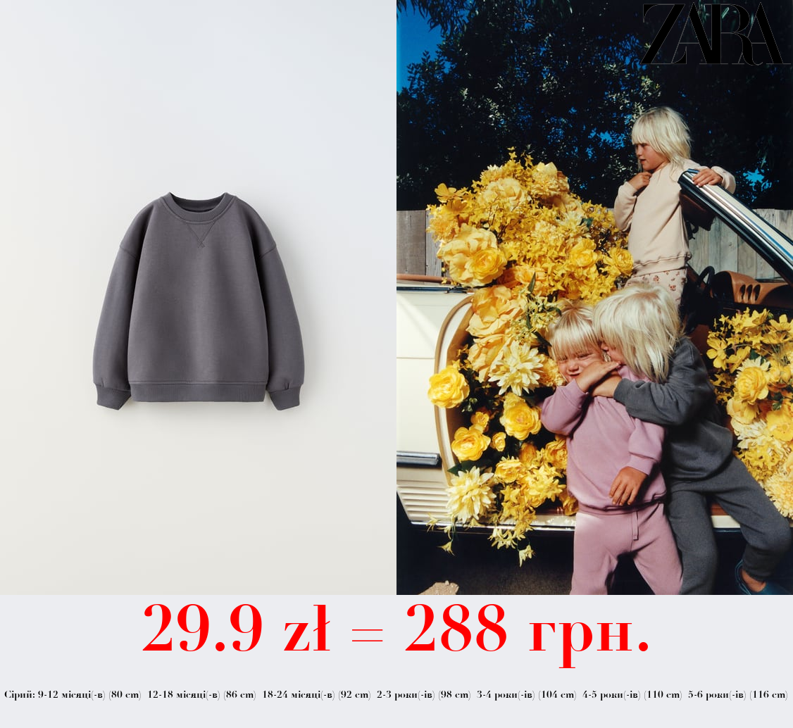 ОДНОТОННИЙ СВІТШОТ