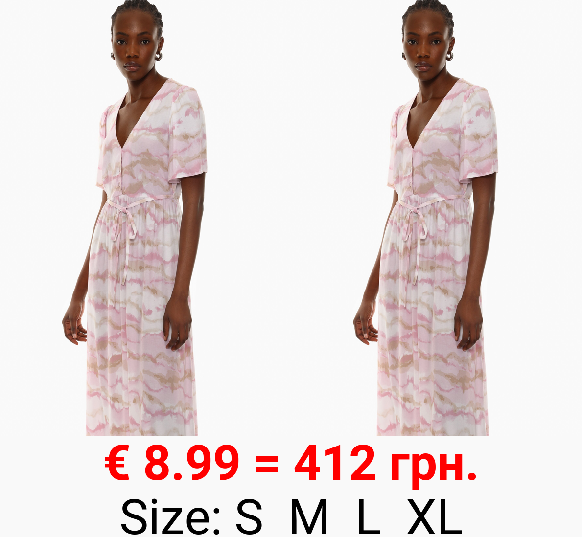 Short sleeve midi dress