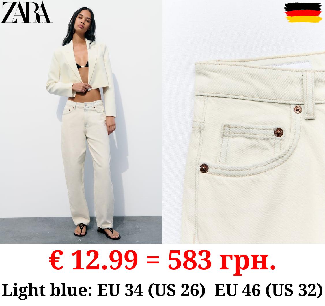 MID-RISE TAILORED BALLOON JEANS