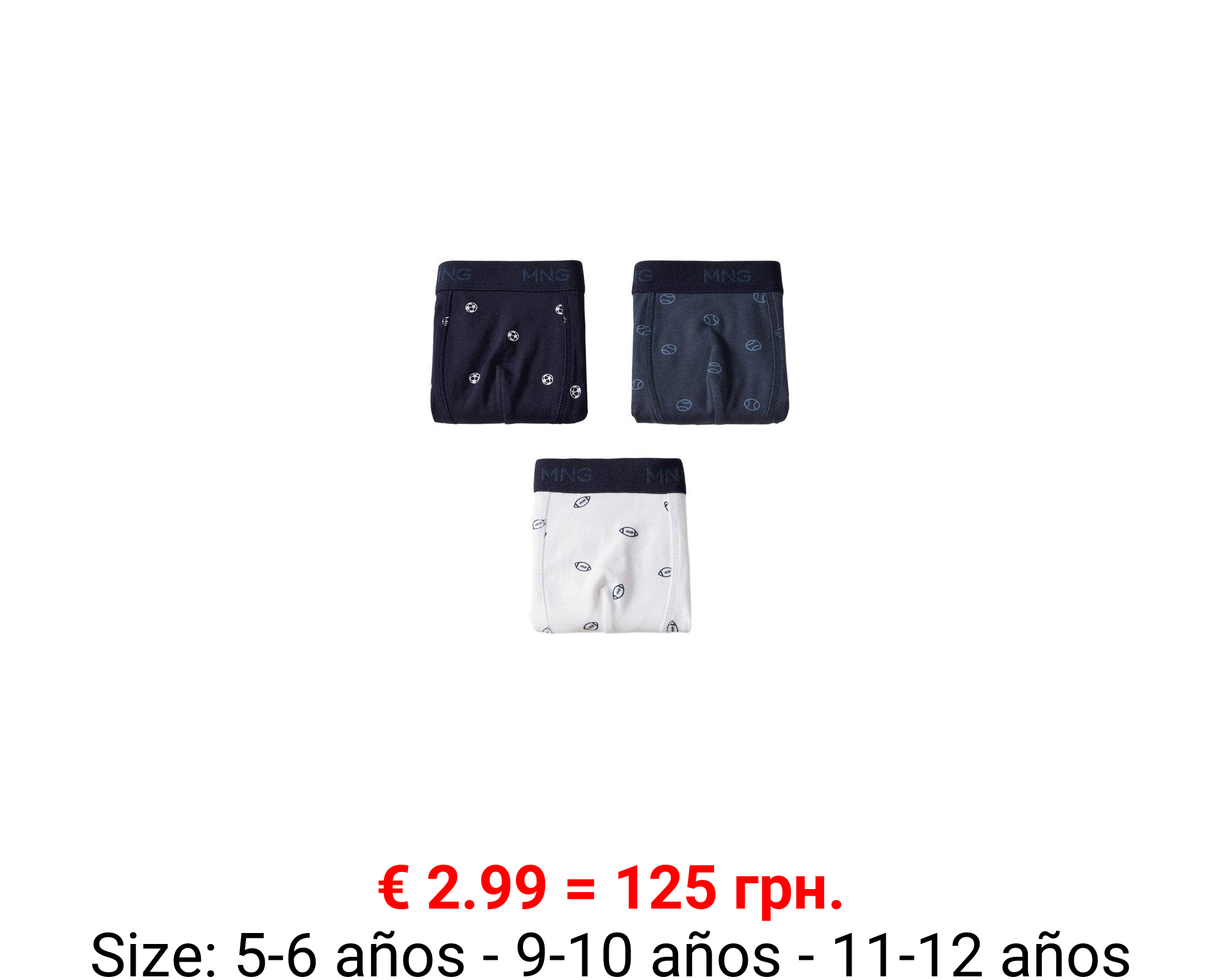 Pack 3 bóxers estampados