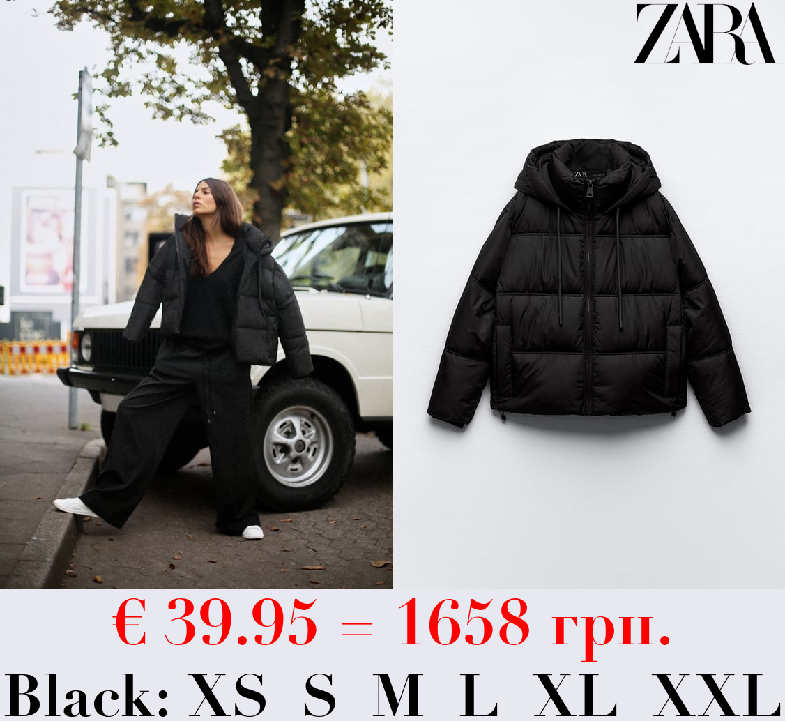 WATER AND WIND PROTECTION CROPPED PUFFER ANORAK