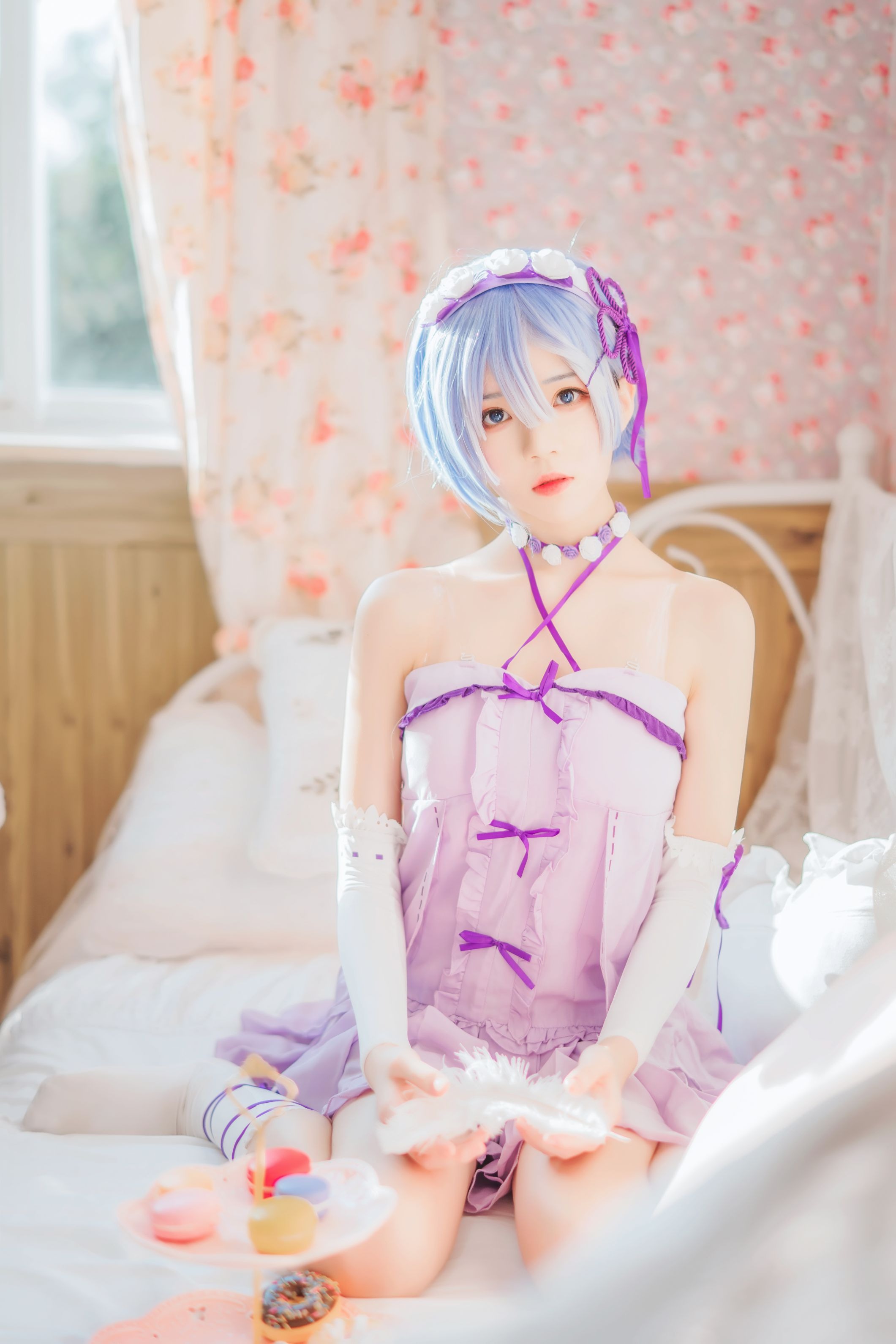 桜桃喵 蕾姆小睡裙 [24P-410MB] 14