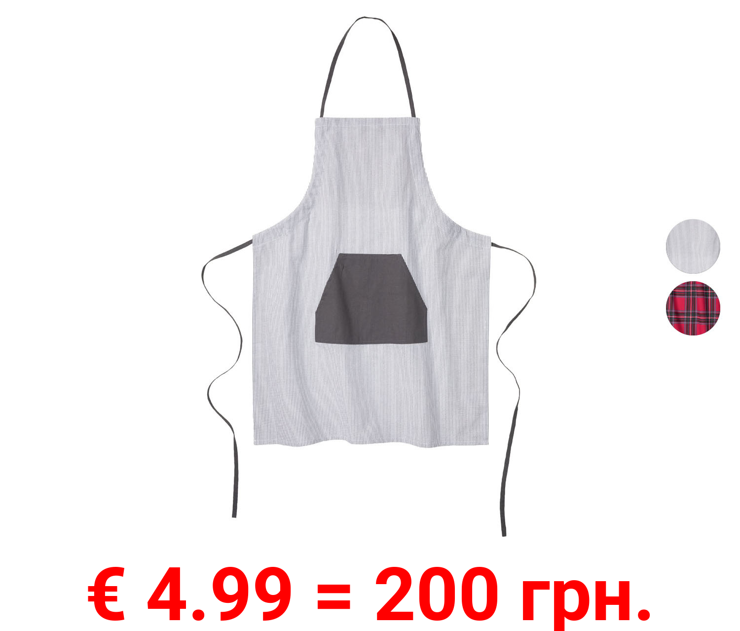 LIVARNO home Damen/Herren Schürze, aus Baumwolle