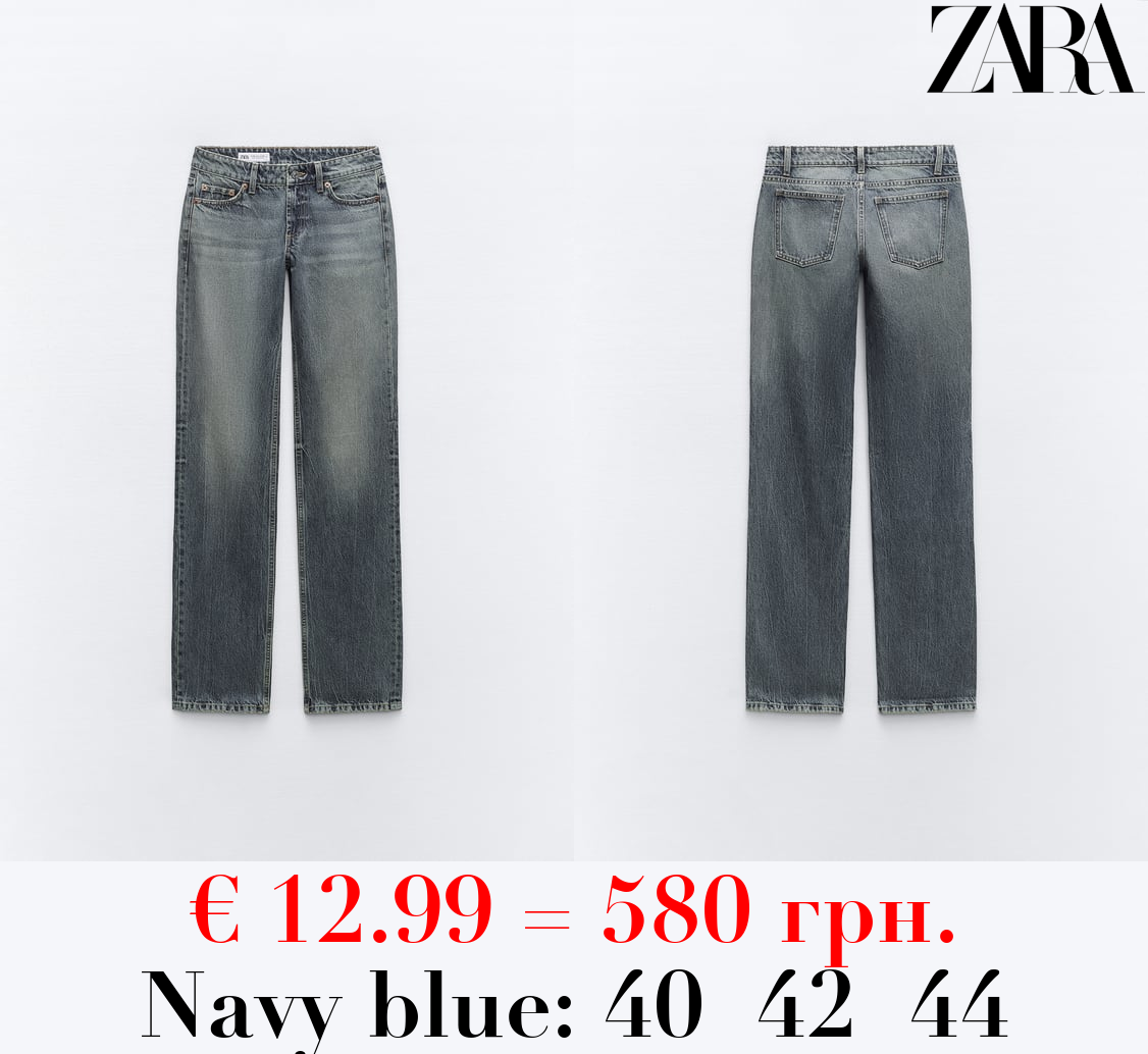TRF STRAIGHT LOW-RISE JEANS