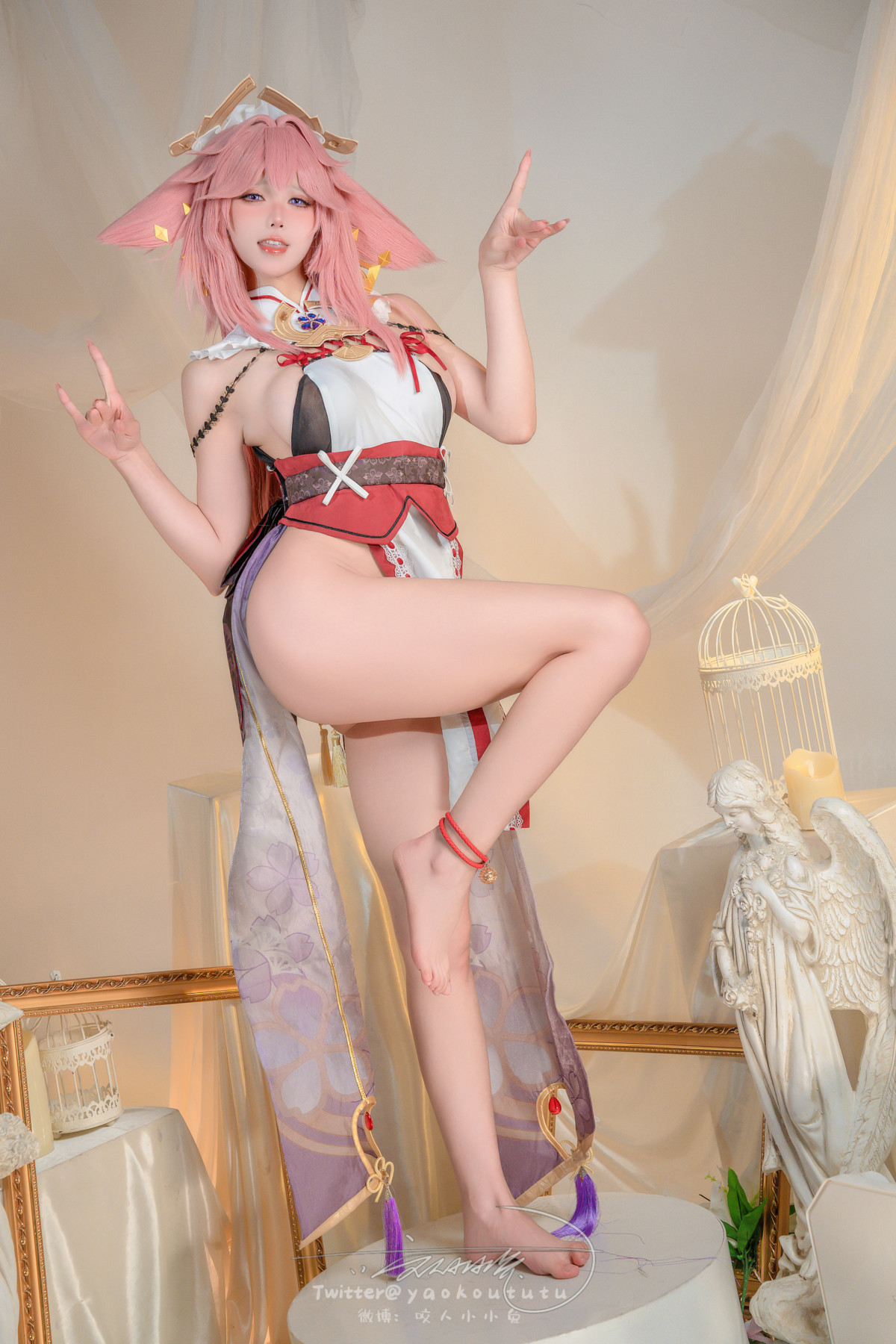 Cosplay 黏黏团子兔 春江水暖 神子贺岁 Set.01 53