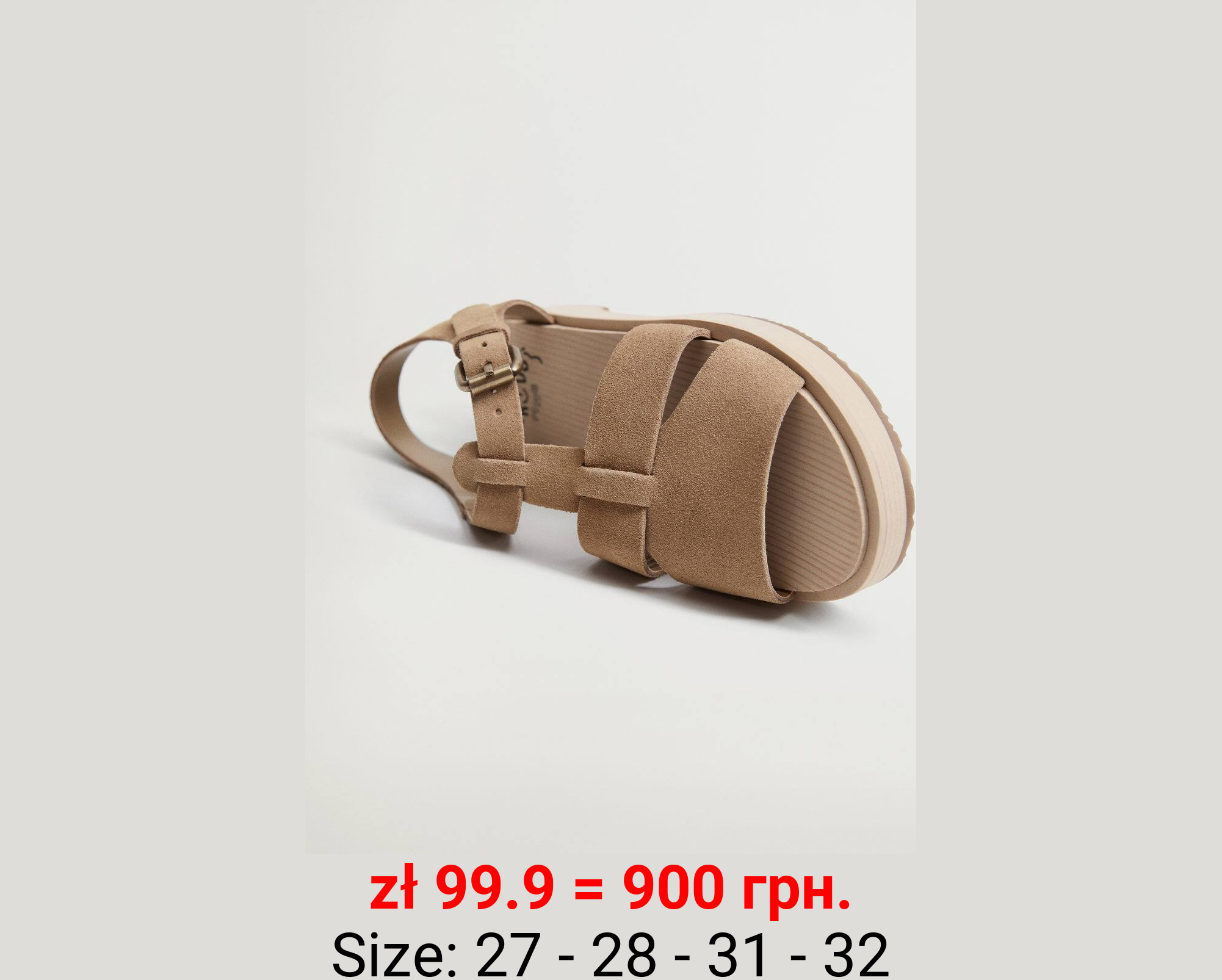 Sandalia piel hebilla