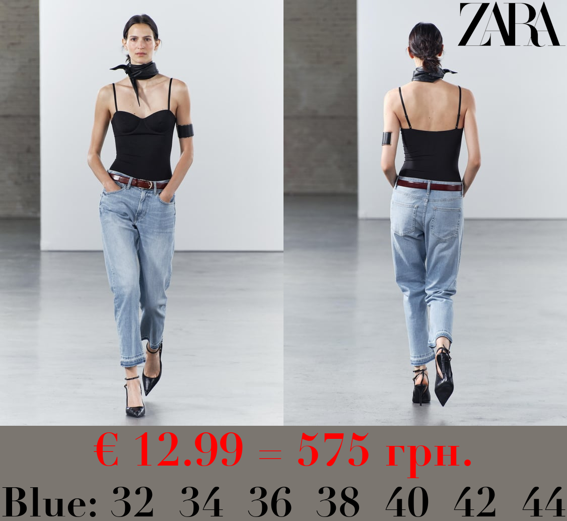 ZW COLLECTION SLIM RELAXED FIT MID-RISE JEANS