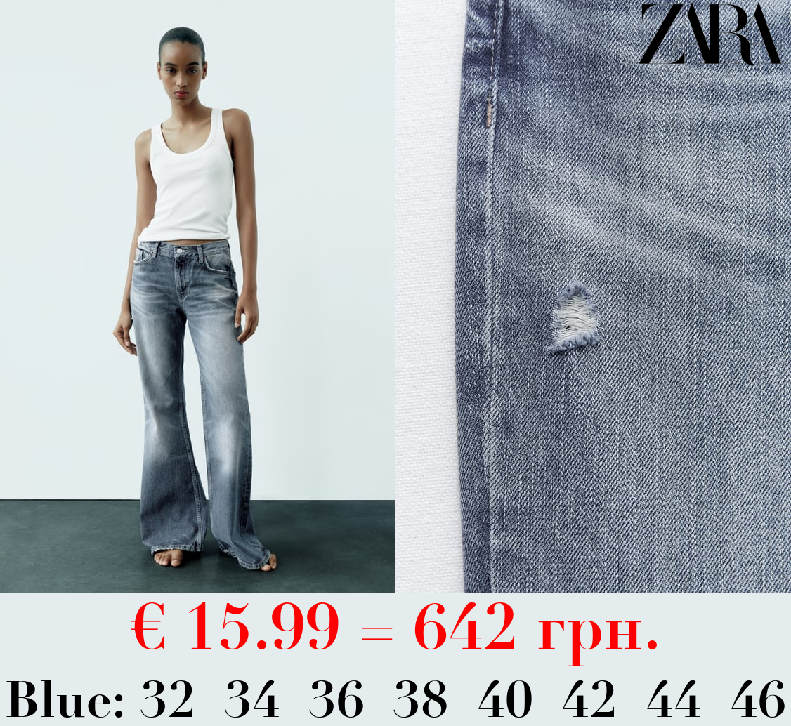 MID-RISE FLARED TRF JEANS