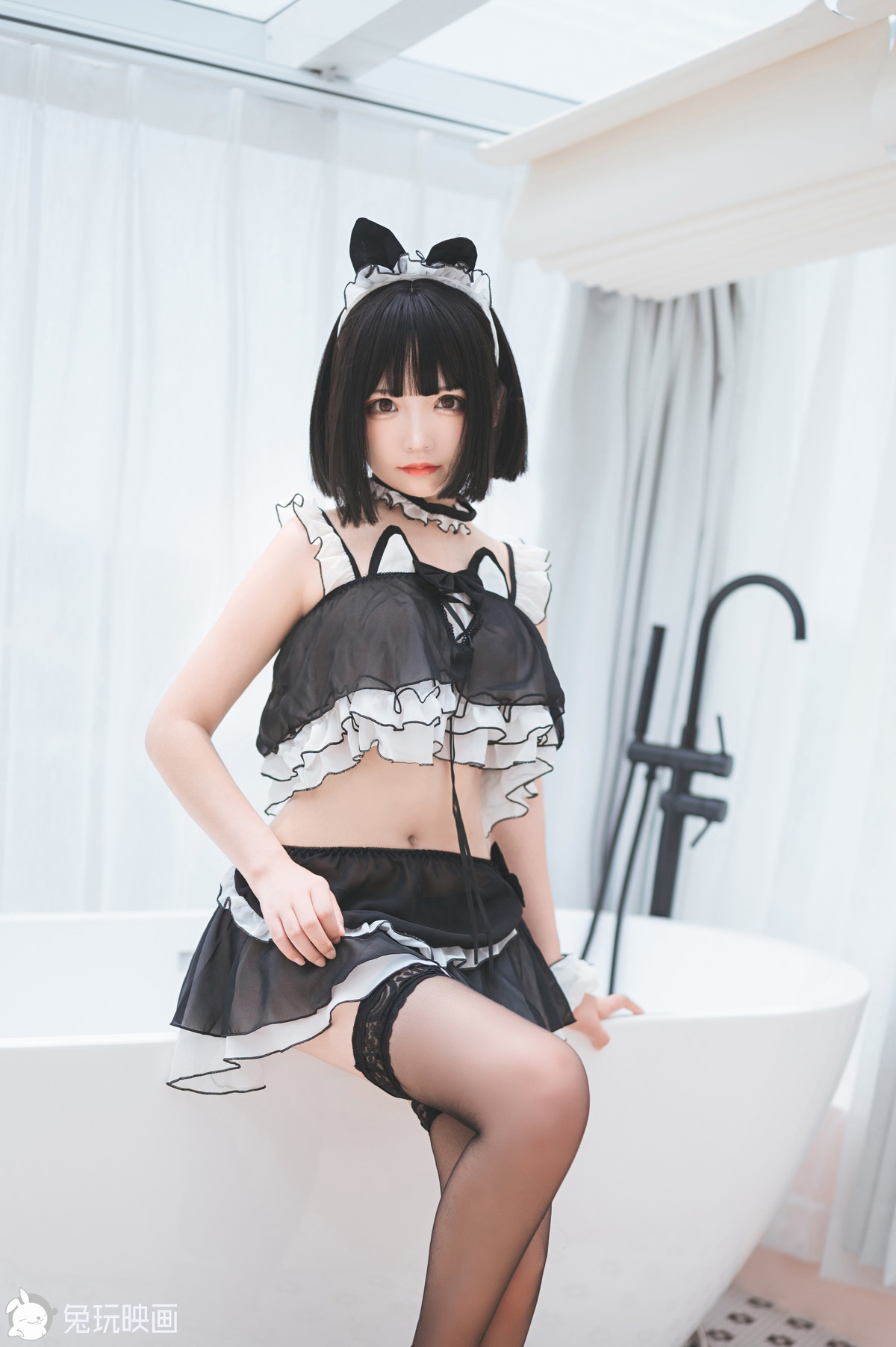 Cosplay 兔玩映画 黑丝猫耳 25