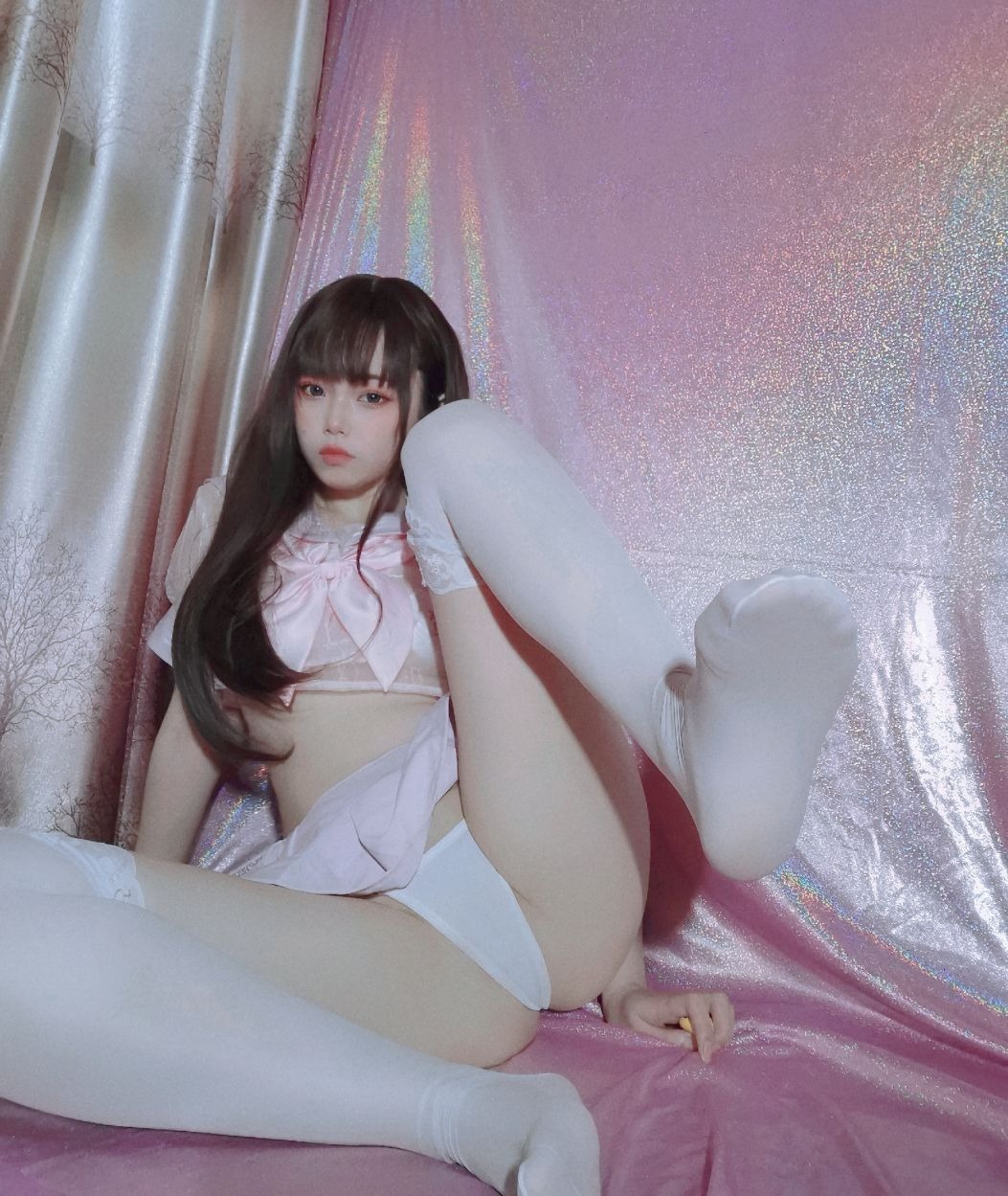 七月喵子 - NO.17 粉嫩的水手服 [48P-117MB] 20