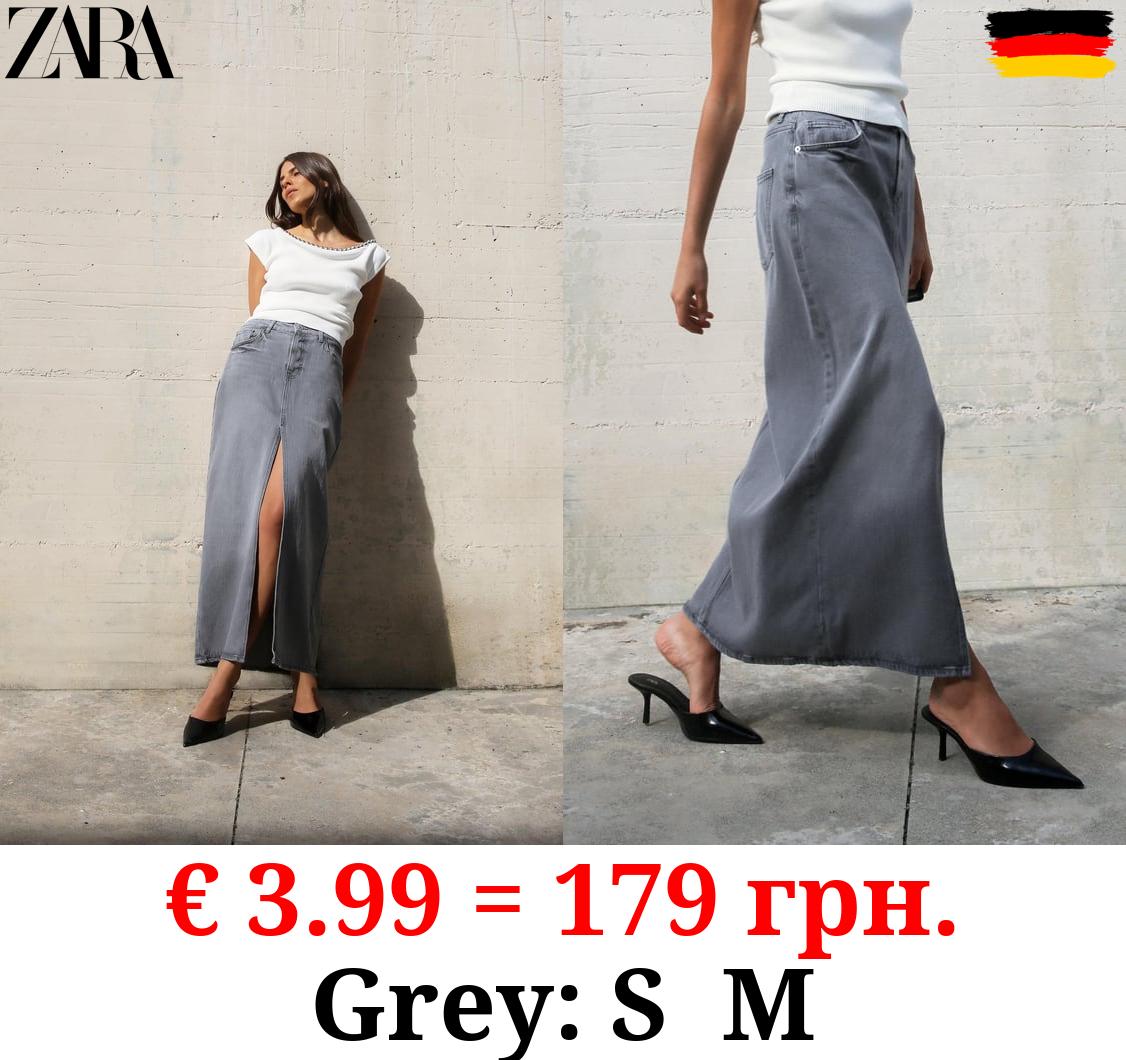 Z1975 DENIM MIDI SKIRT WITH SLIT